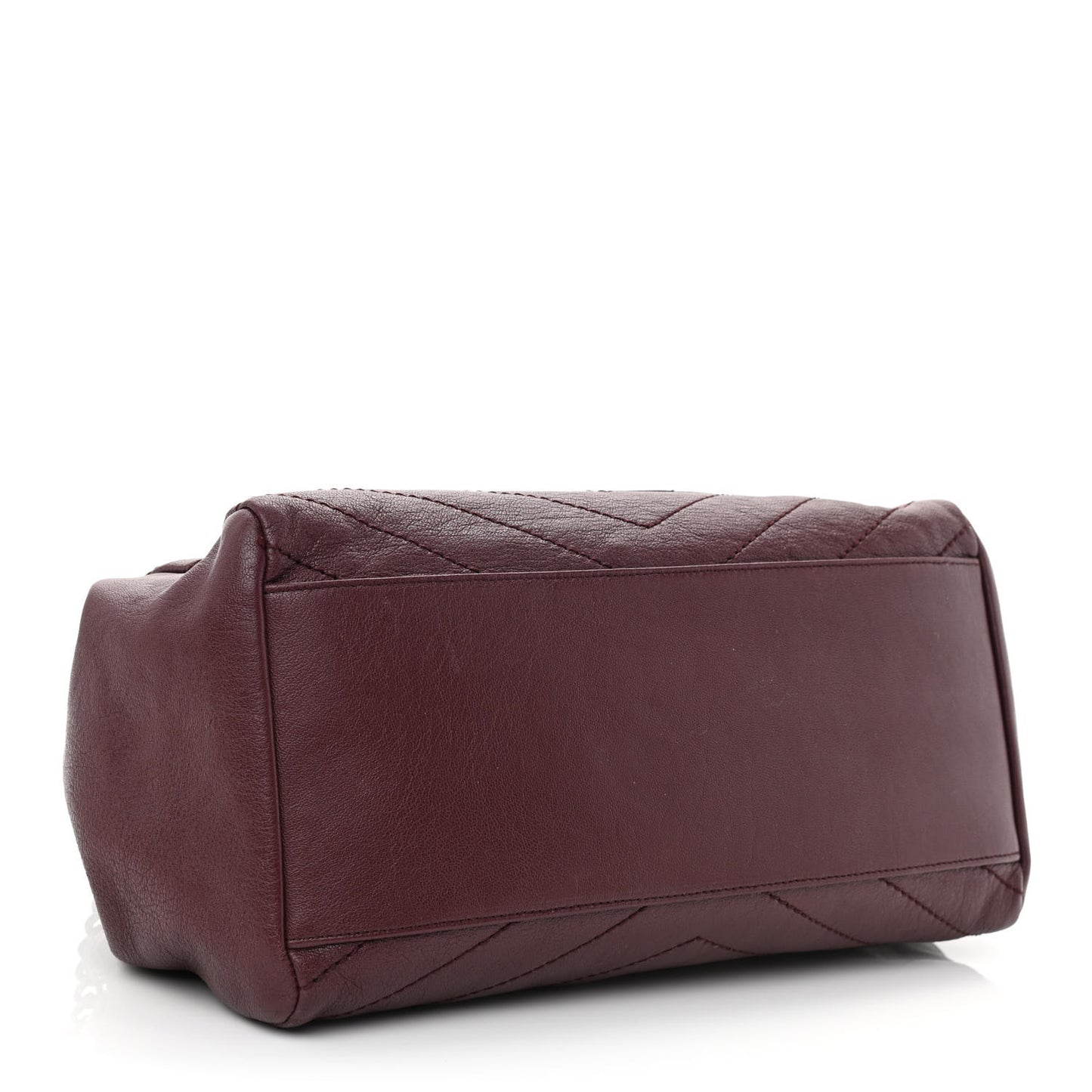 Vintage Lambskin Chevron Monogram Medium Nolita Amaranto