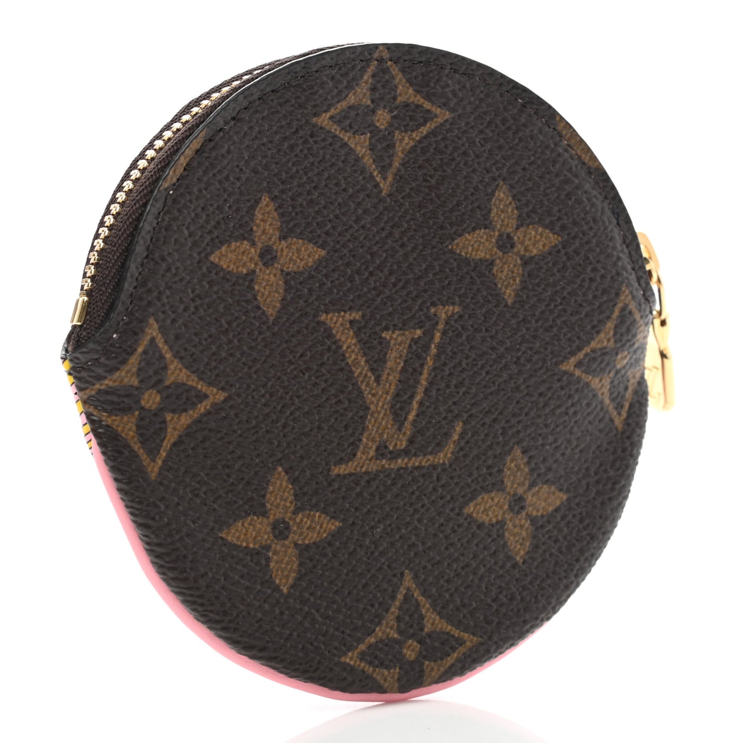 Monogram 2020 Christmas Animation Swing Ride Round Coin Purse Pink Poppy