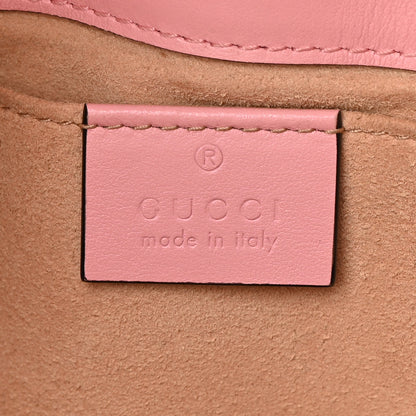 Gucci Calfskin Matelasse Mini GG Marmont Shoulder Bag Perfect Pink 6 of 21