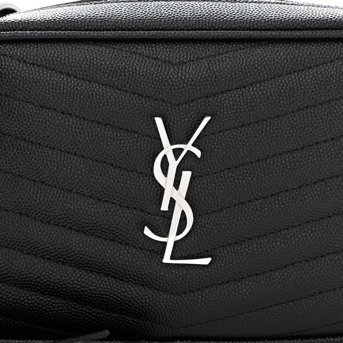 Grain De Poudre Matelasse Monogram Mini Lou Camera Bag Black