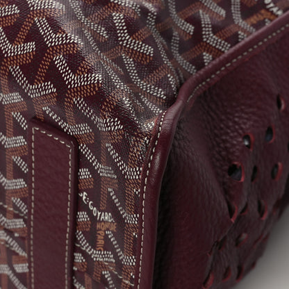 Goyard Goyardine Sac Hardy Pet Carrier PM Burgundy 9 of 11