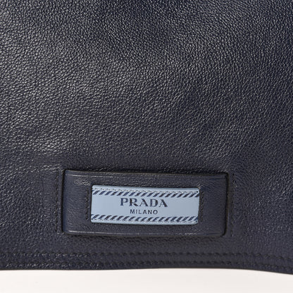 Prada Glace Calf Etiquette Flap Baltico Astrale 10 of 15