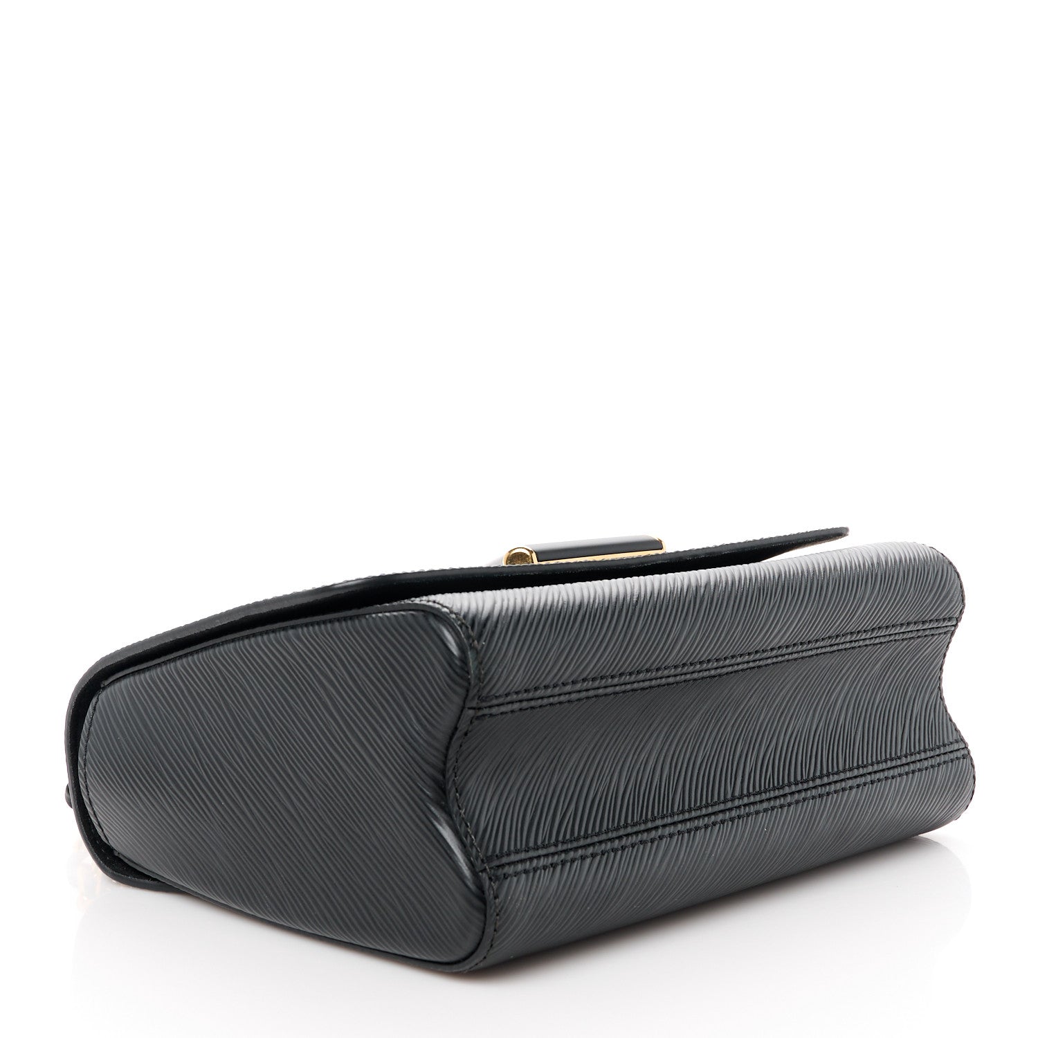Louis Vuitton Epi Twist Shoulder Bag MM Matte Black Gold 5 of 12