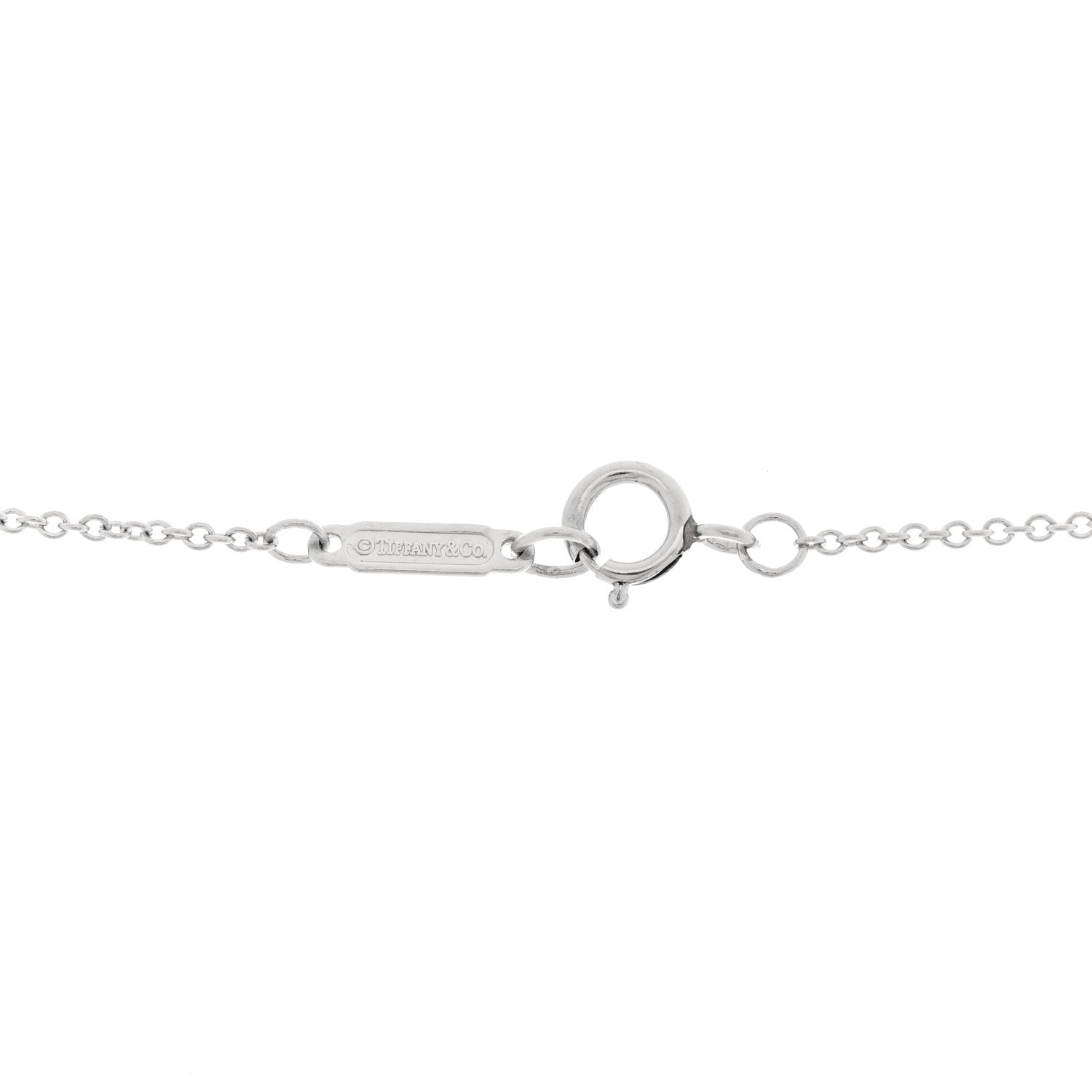 Tiffany Platinum Diamond Large Cross Pendant Necklace 4 of 5