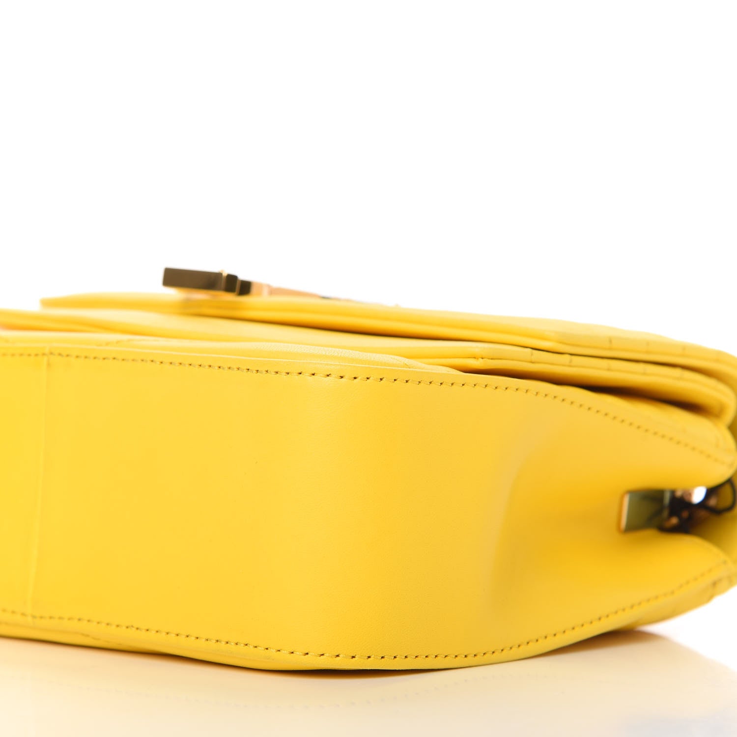Saint Laurent Lambskin Matelasse Chevron Monogram Small Sulpice Bag Mimosa 7 of 10