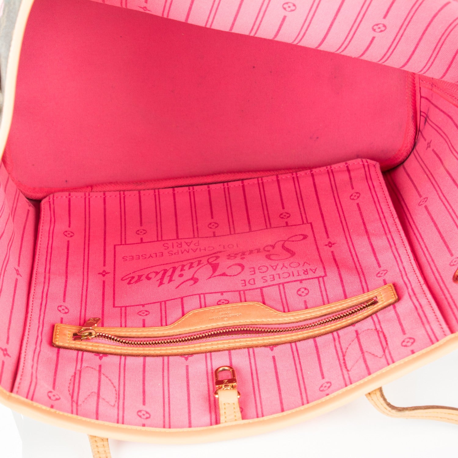 Louis Vuitton Monogram Roses Neverfull MM 5 of 7