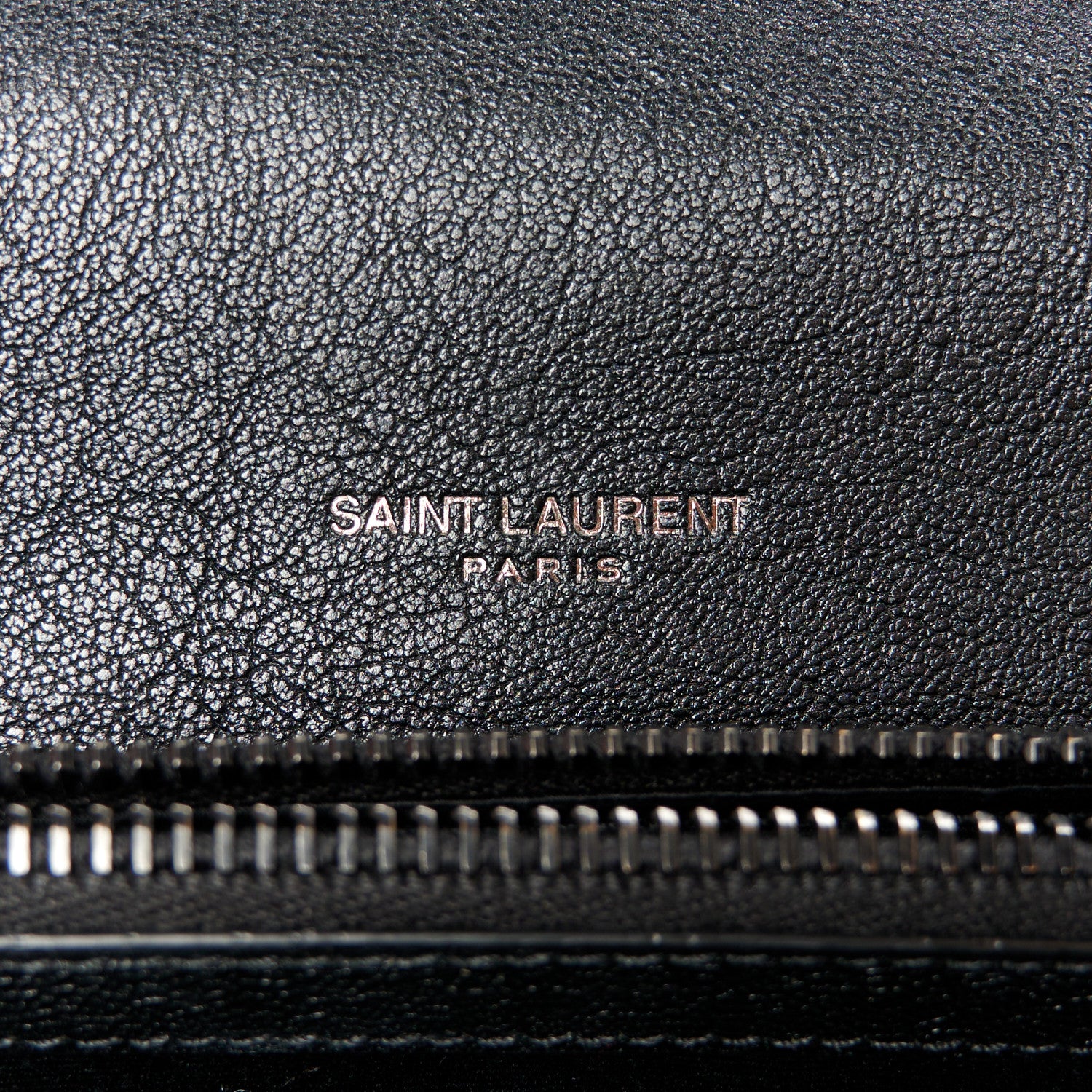 Saint Laurent Sheepskin Matelasse Chevron Monogram Monochrome Medium College Bag Black 6 of 11