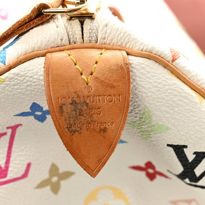 Louis Vuitton Monogram Multicolor Keepall 45 White 5 of 12