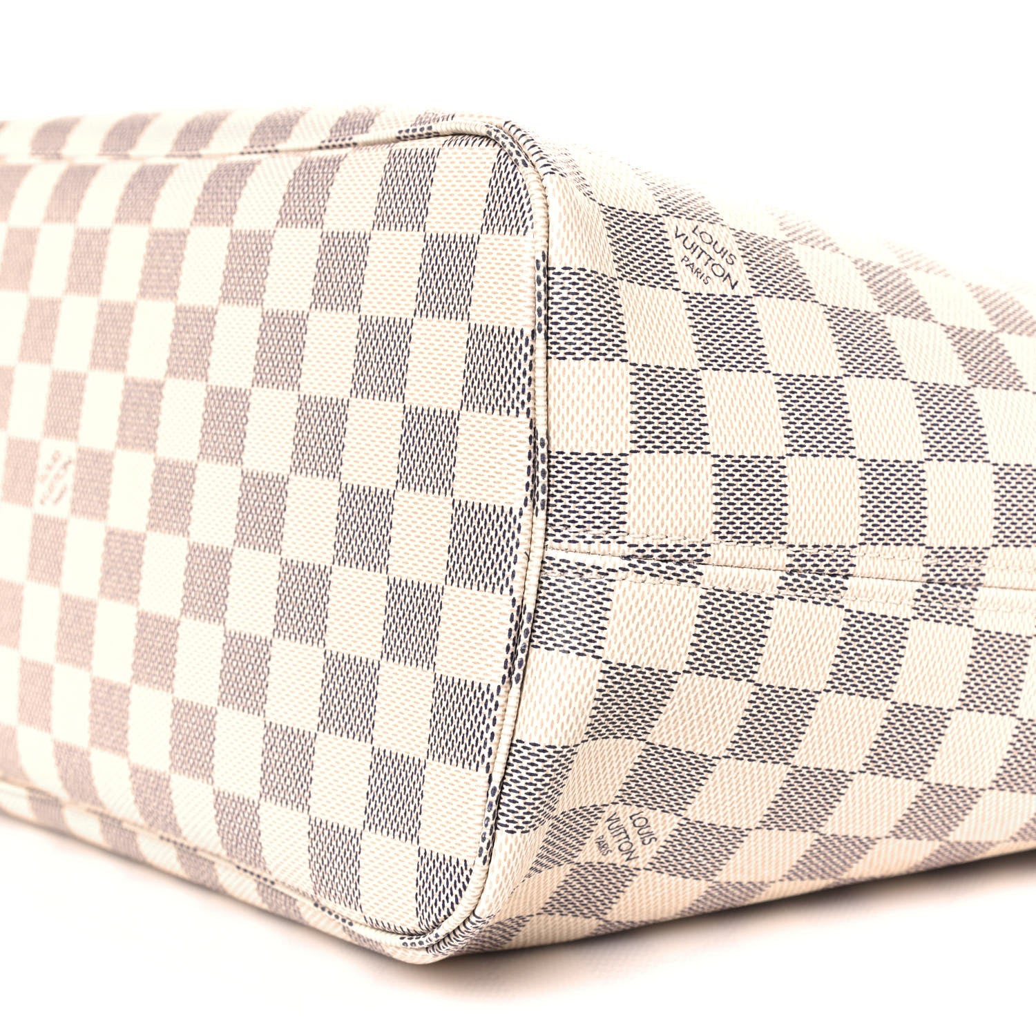 Louis Vuitton Damier Azur Braided Neverfull MM Pink 9 of 9