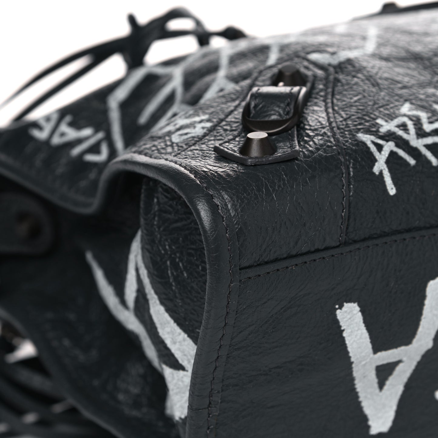 Agneau Arena Graffiti All Over Classic Hardware City Gris Fossile White