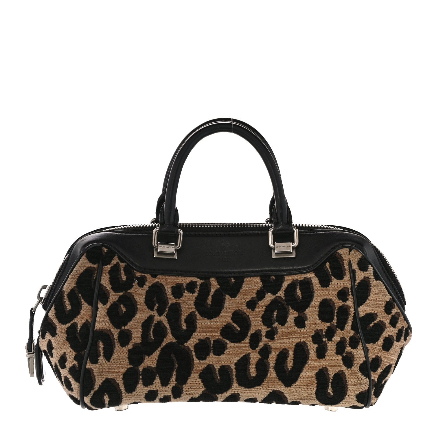 Louis Vuitton Jacquard Velvet Leopard Print Stephen Sprouse Baby Bag 1 of 13