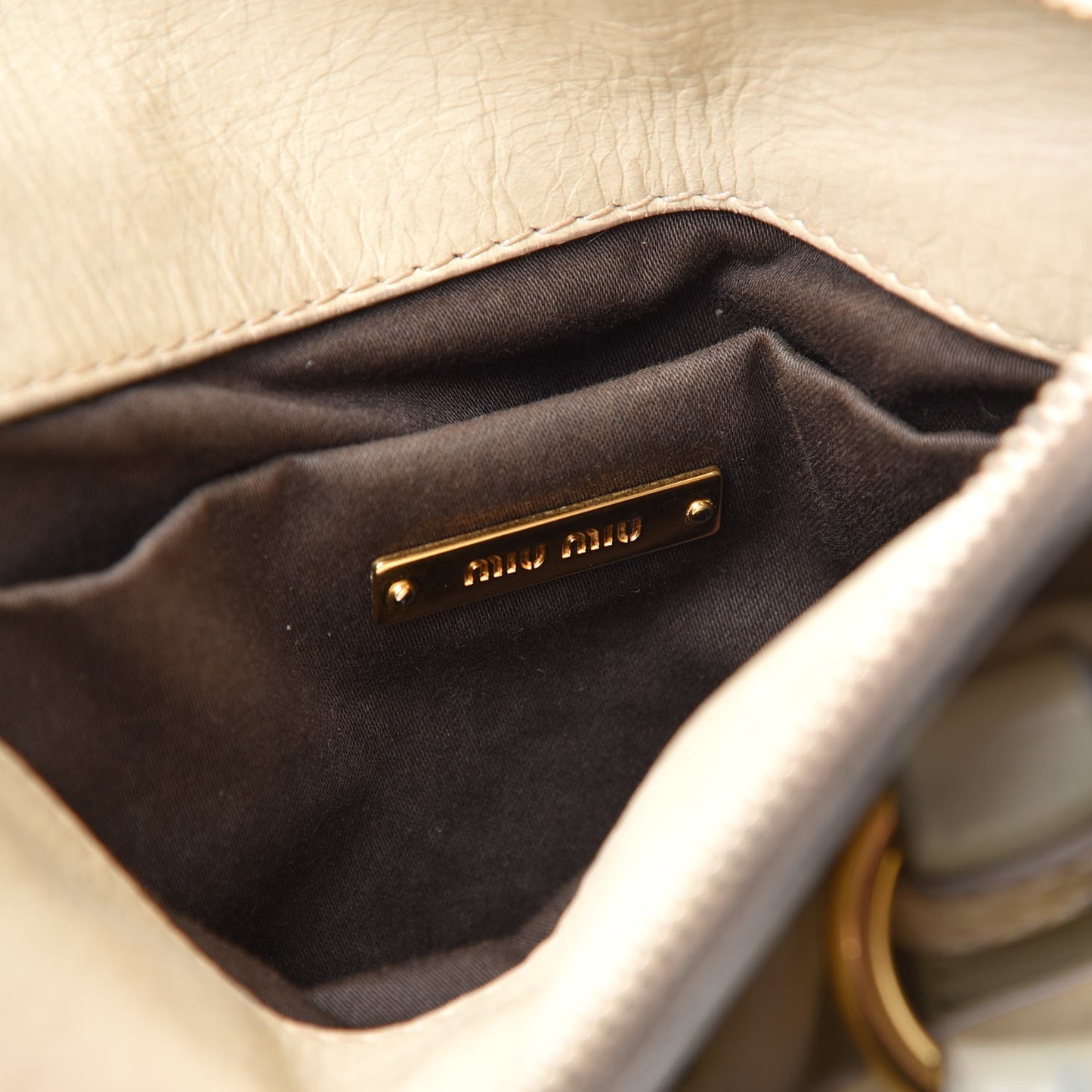 Vitello Lux Bow Bag Satchel Talco