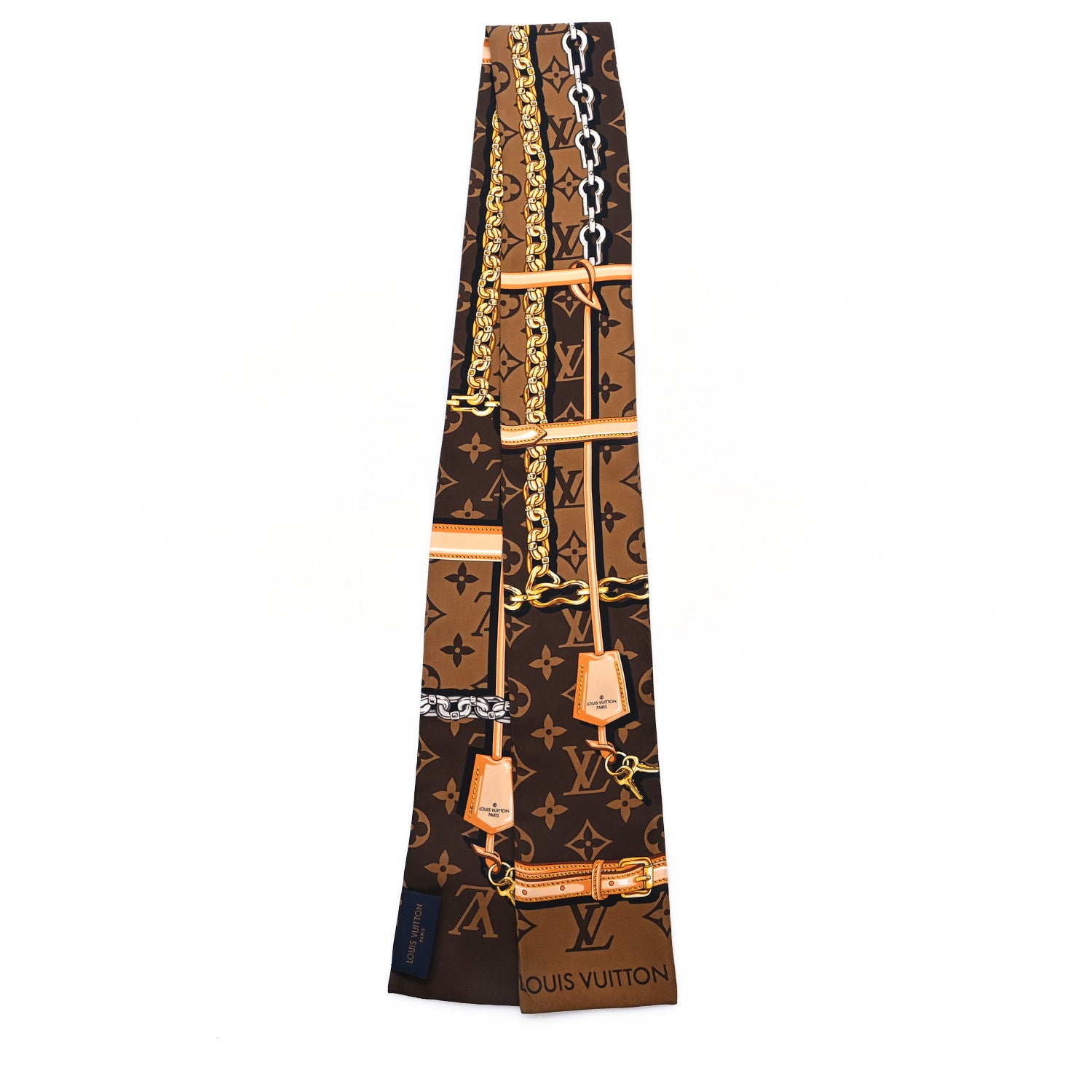 Louis Vuitton Silk Monogram Confidential Bandeau Brown 2 of 3