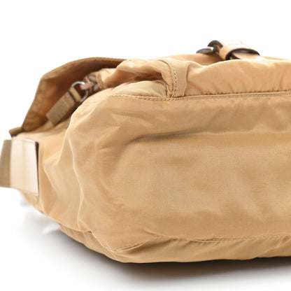 Prada Tessuto Nylon Vela Flap Messenger Gold 6 of 8