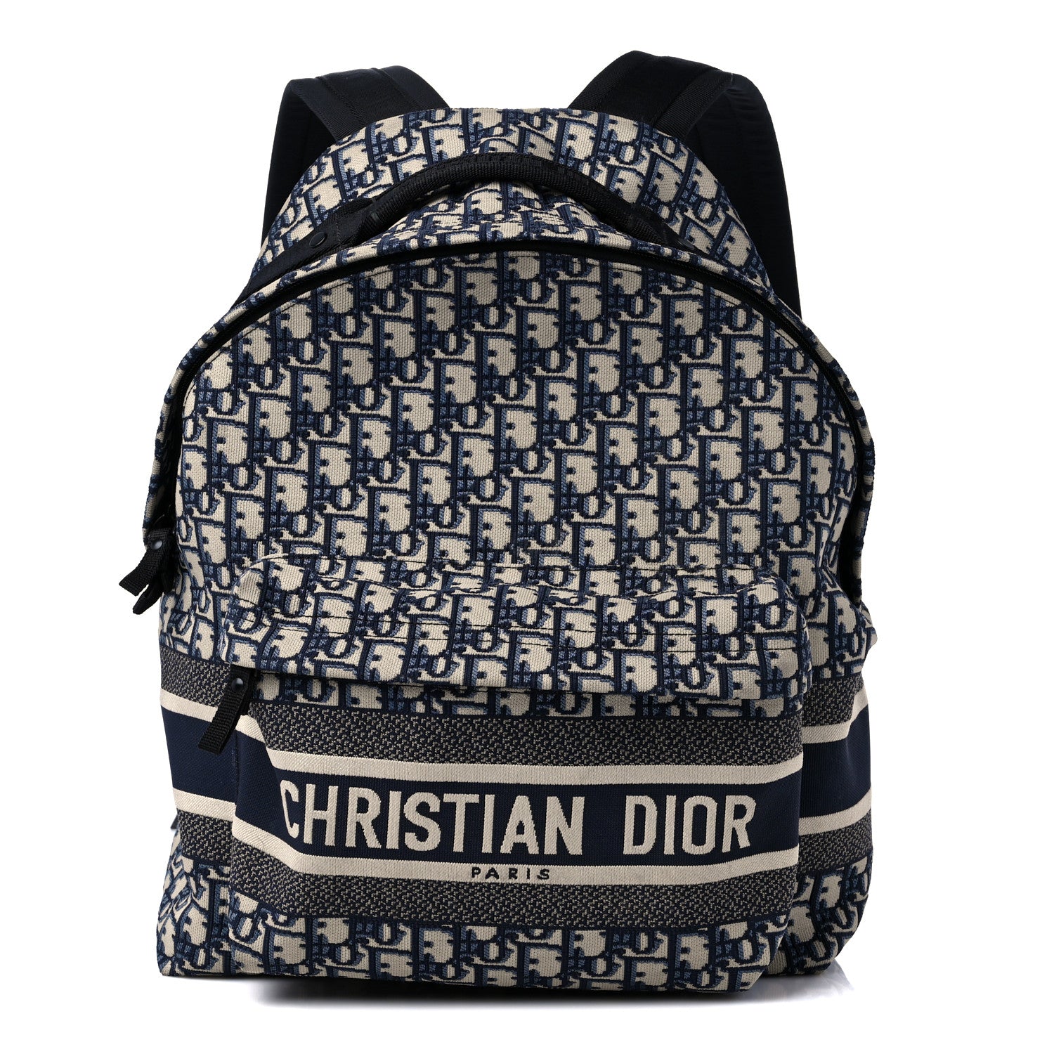 Christian Dior Oblique Diortravel Backpack Blue 1 of 13