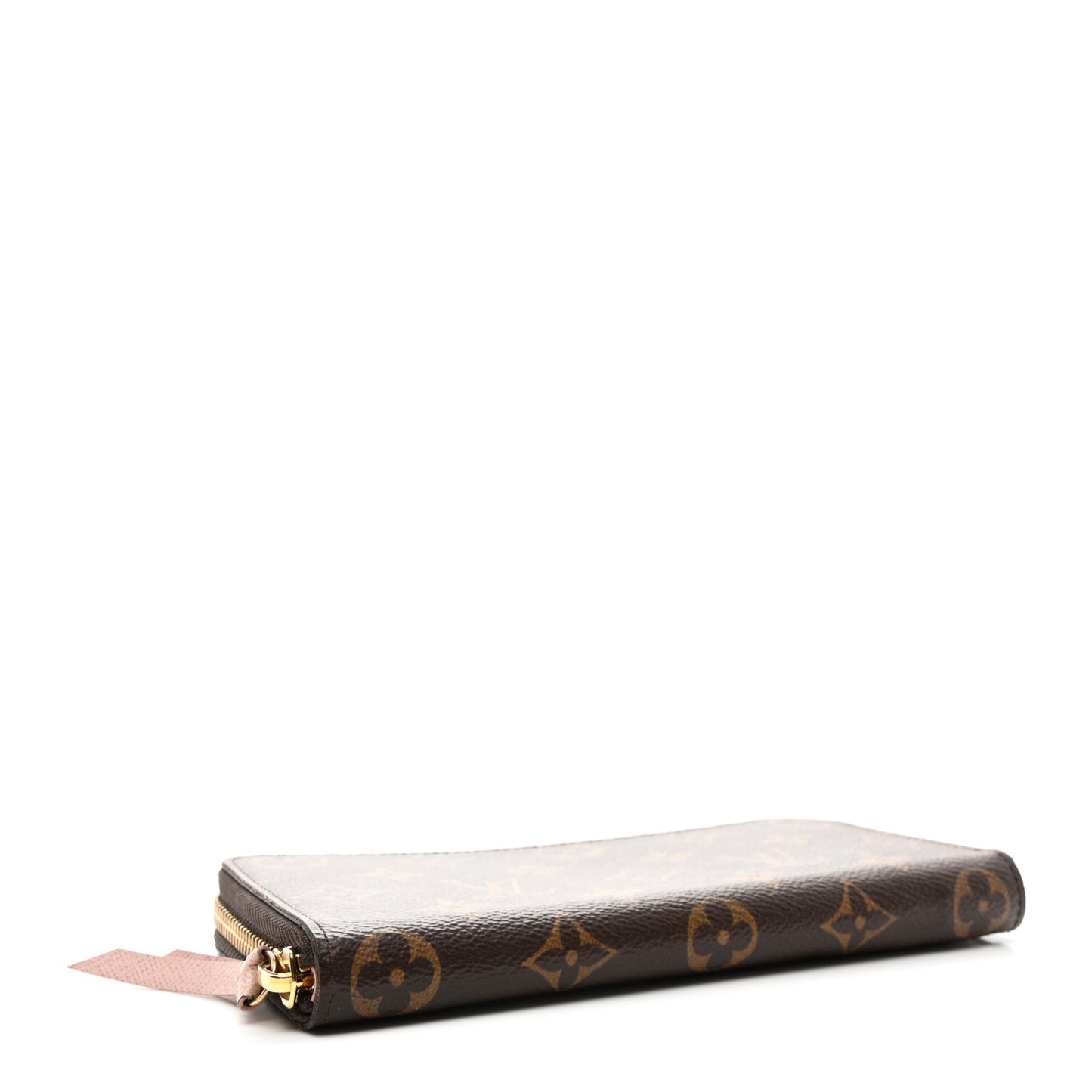 Monogram Clemence Wallet Rose Ballerine