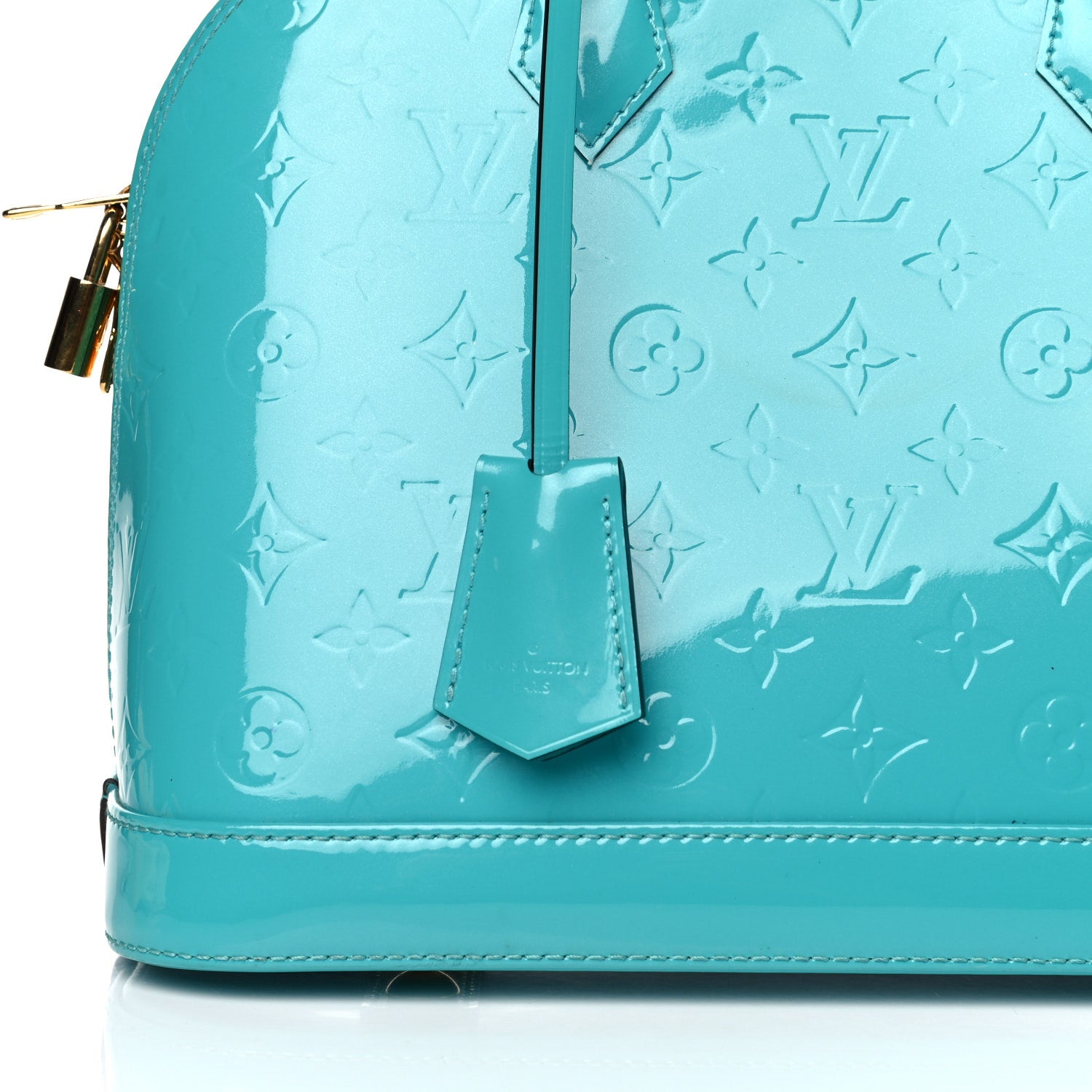 Louis Vuitton Vernis Alma PM Blue Lagon 8 of 15