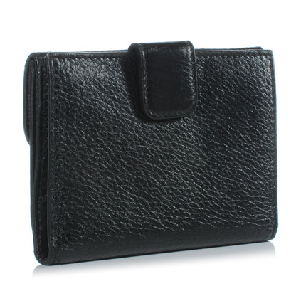 Prada Vitello Daino Compact Wallet Nero Black 3 of 6