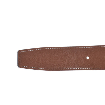 Hermes Box Togo 32mm Gamma Belt 80 Black Gold 4 of 7
