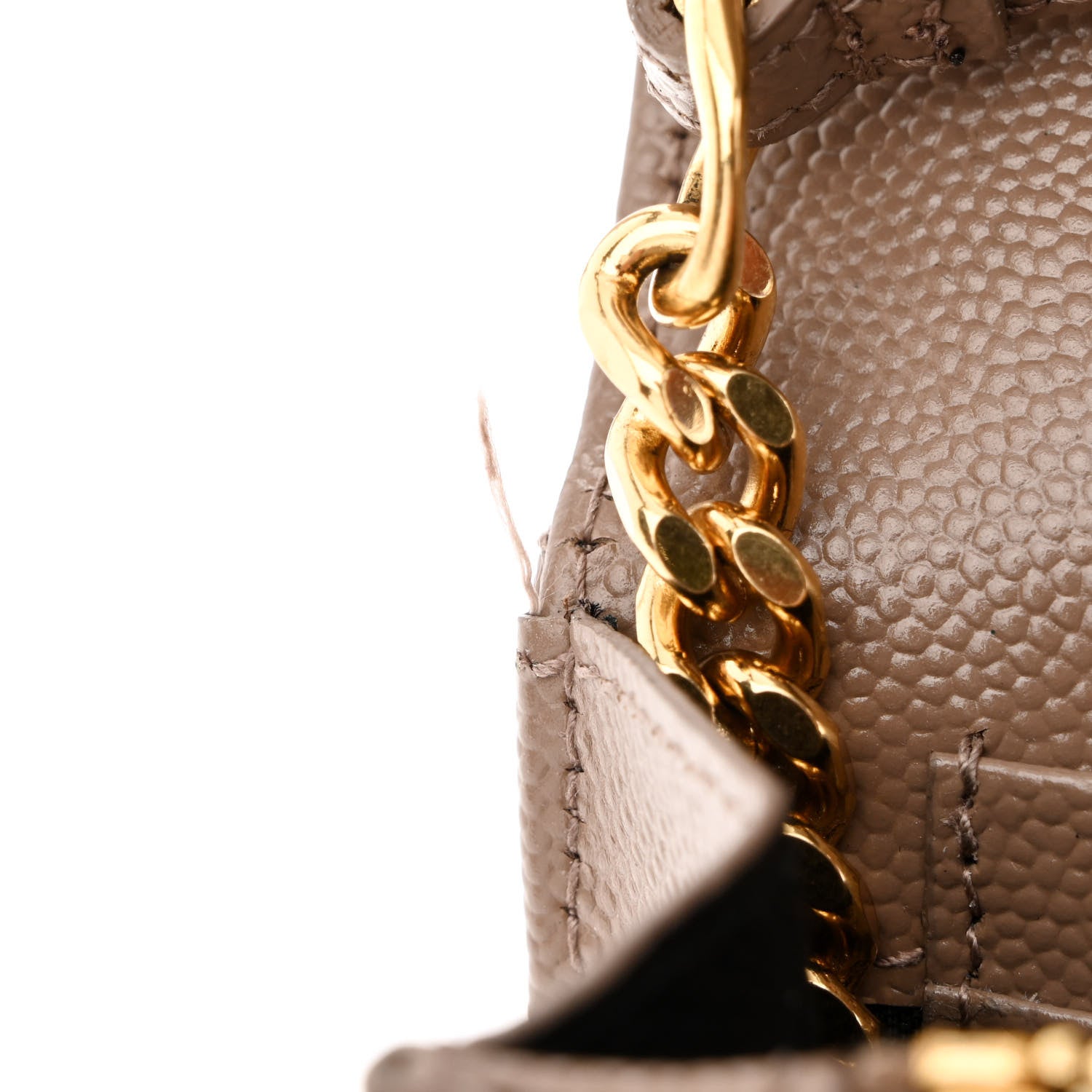 Saint Laurent Grain De Poudre Matelasse Chevron Monogram Chain Wallet Fard 8 of 13