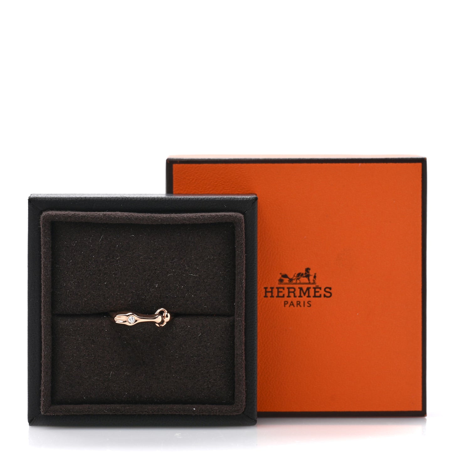 18K Rose Gold Diamond TPM Galop Ring 51 5.75