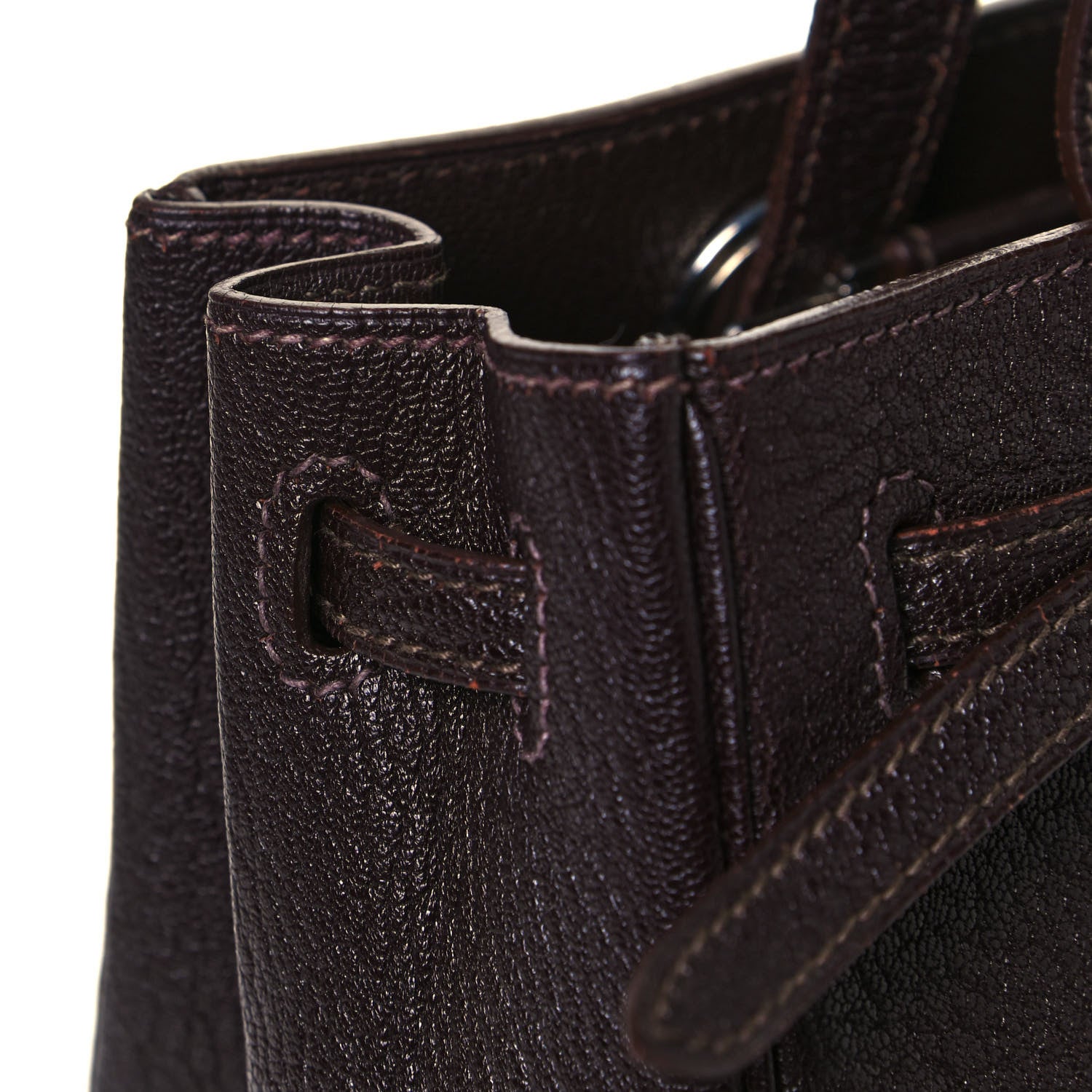 Hermes Chevre de Coromandel Cabana Tote Raisin 16 of 16