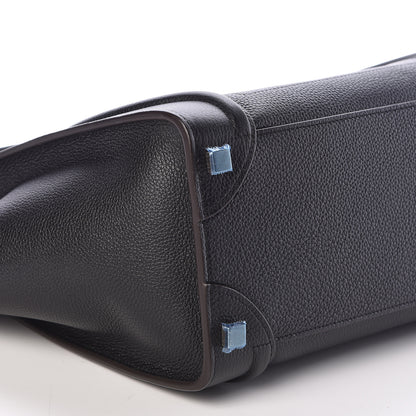 Celine Drummed Calfskin Micro Luggage Black 8 of 9