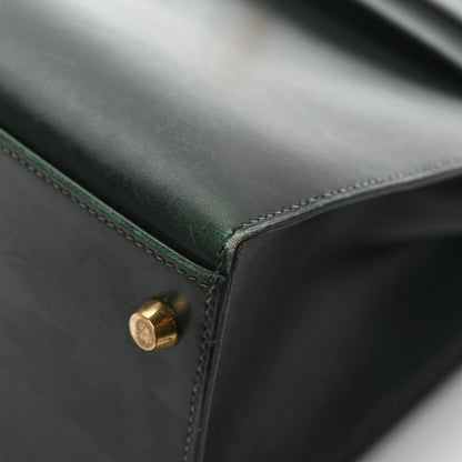Hermes Box Kelly Sellier 32 Vert Fonce 12 of 13