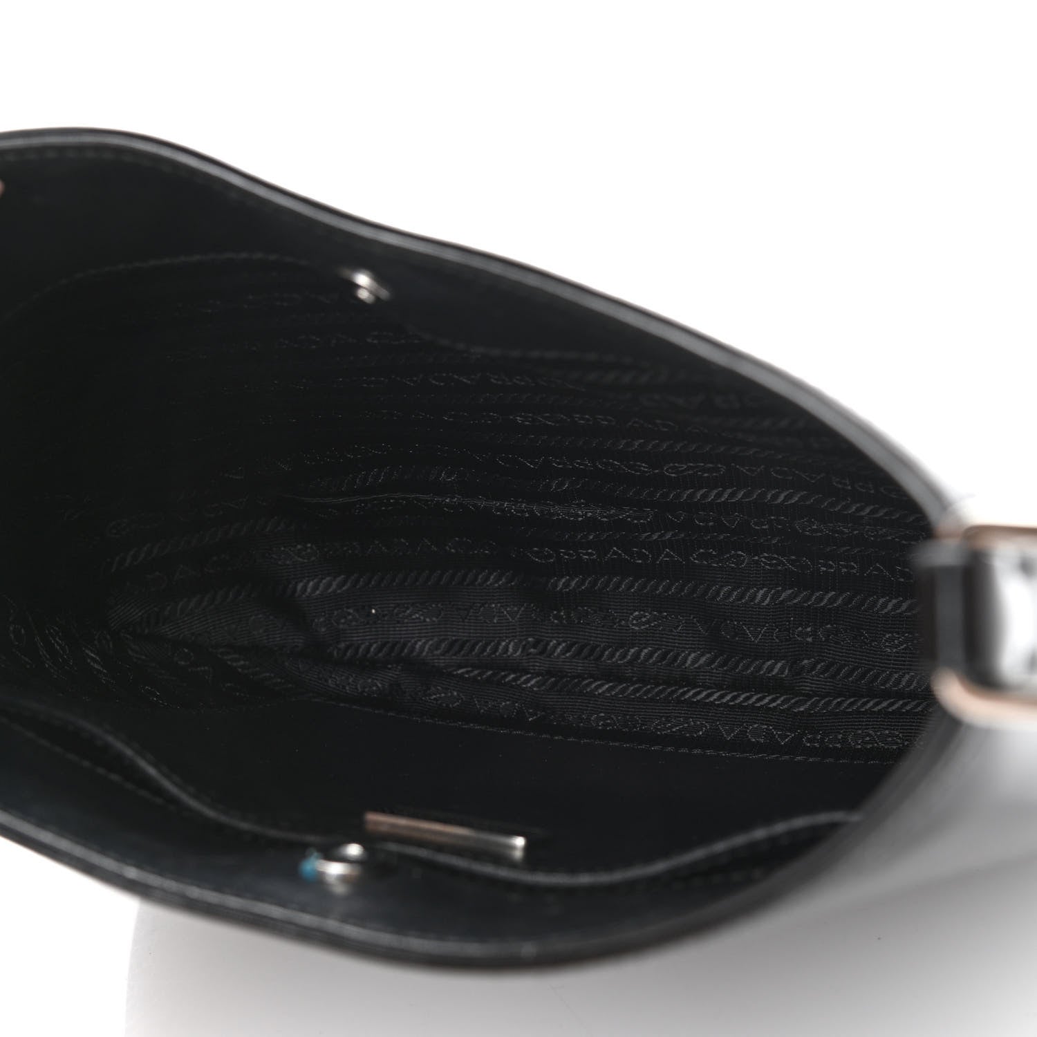 Prada Spazzolato Cleo Shoulder Bag Black 4 of 10