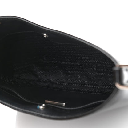 Prada Spazzolato Cleo Shoulder Bag Black 4 of 10