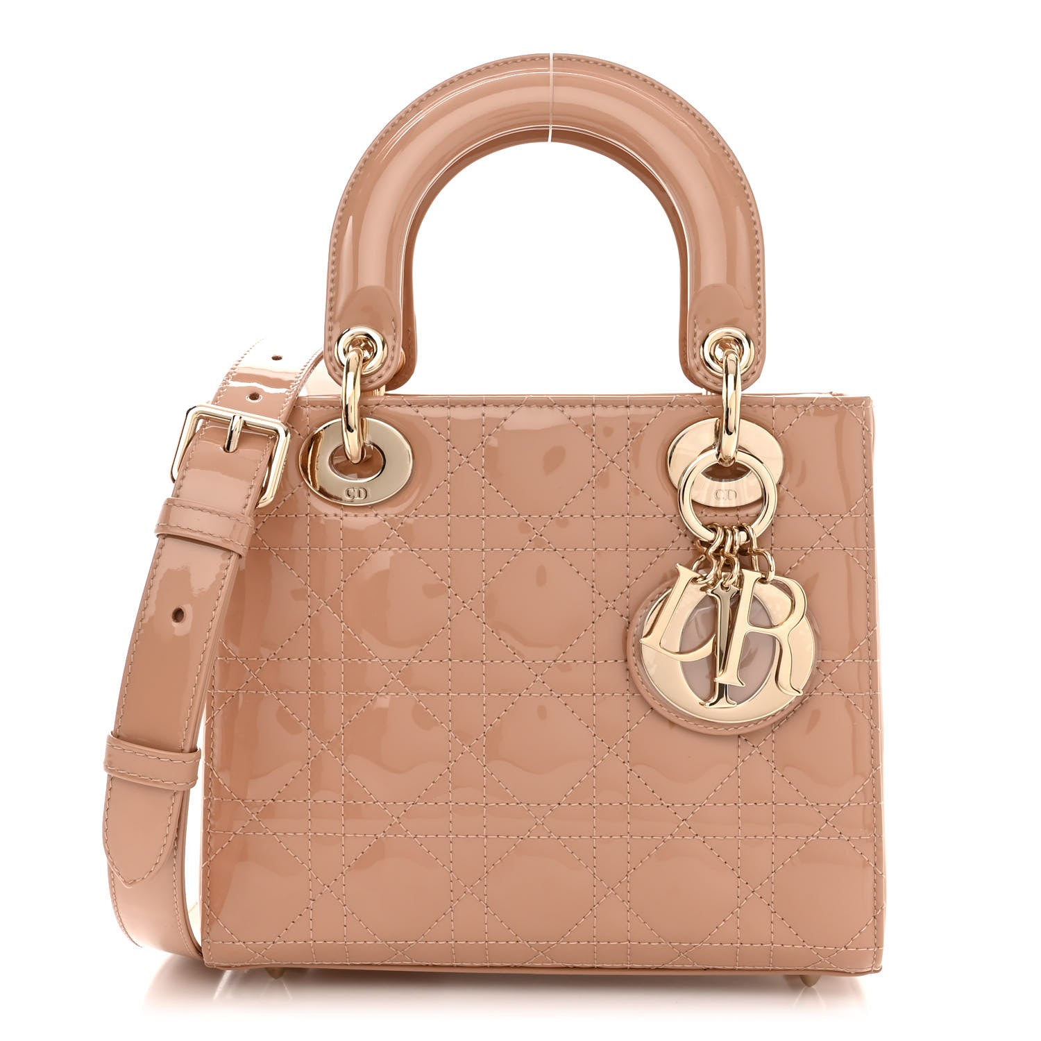 Christian Dior Patent Cannage Small Lady Dior Light Pink 1 of 10