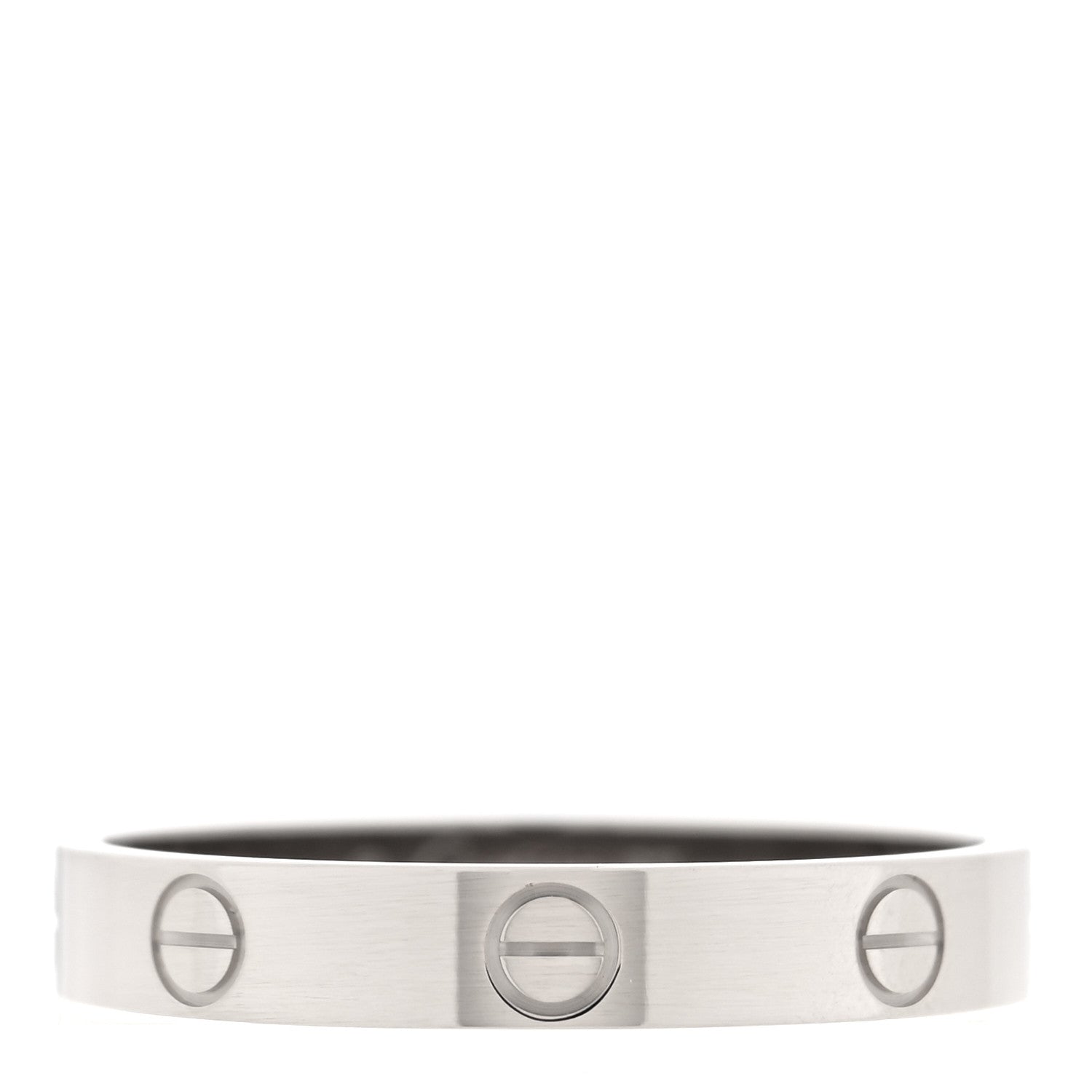 Cartier 18K White Gold 3.5mm LOVE Wedding Band Ring 62 10 1 of 5