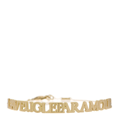 Gucci 18K Yellow Gold L'Aveugle Par Amour Bracelet 1 of 4