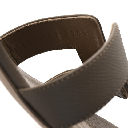 Hermes Epsom Oasis Sandals 37 Etoupe 9 of 10