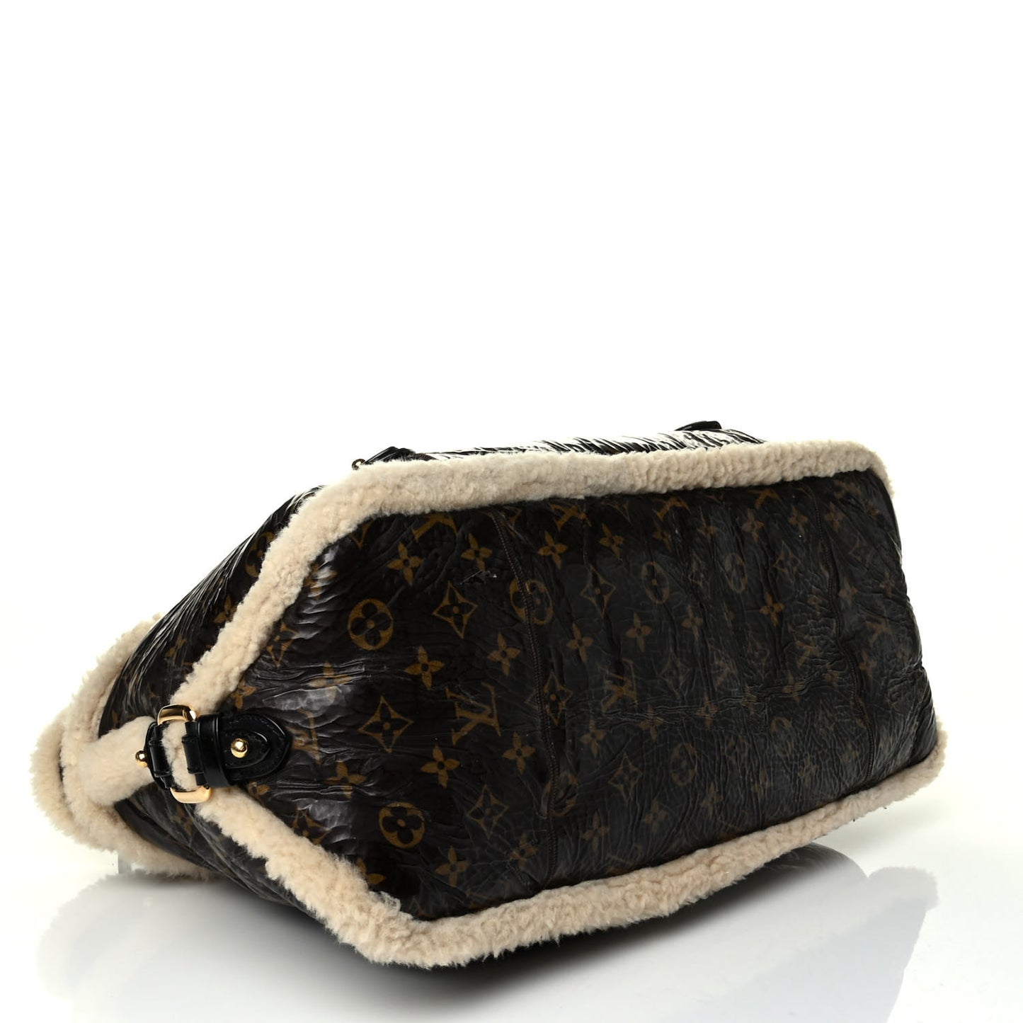 Patent Monogram Shearling Sac Thunder