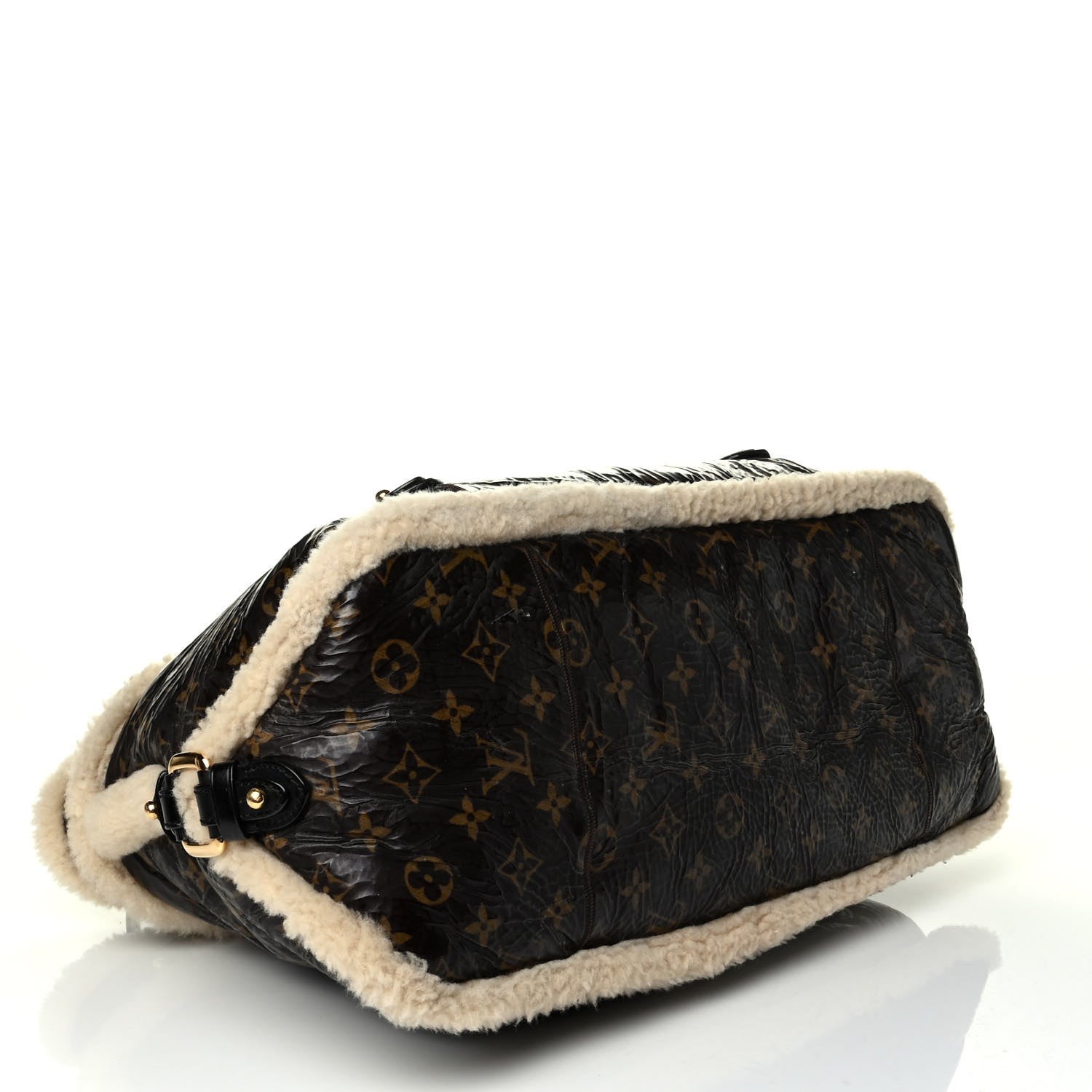 Louis Vuitton Patent Monogram Shearling Sac Thunder 3 of 8