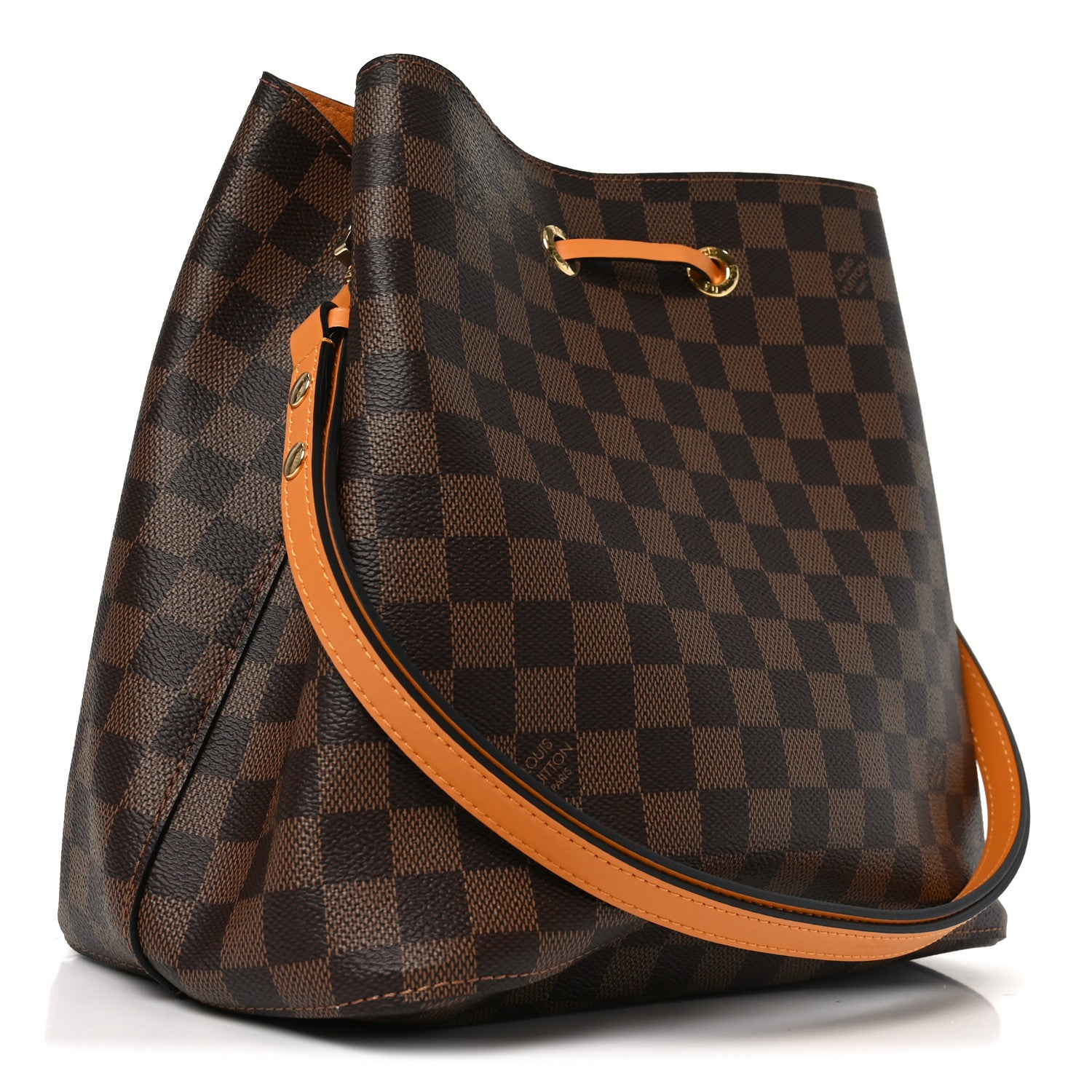 Louis Vuitton Damier Ebene Neonoe MM Safran 1859404 – FASHIONPHILE