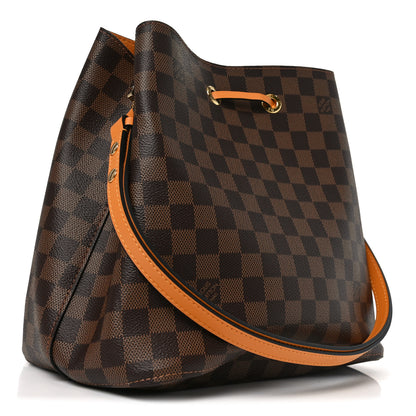 Louis Vuitton Damier Ebene Neonoe MM Safran 3 of 9