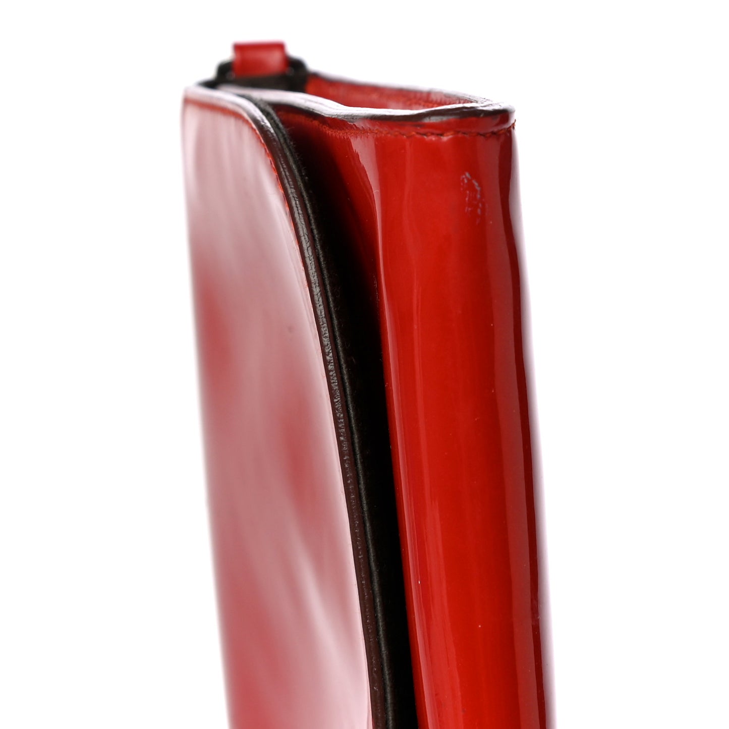 Spazzolato Flap Shoulder Bag Rosso