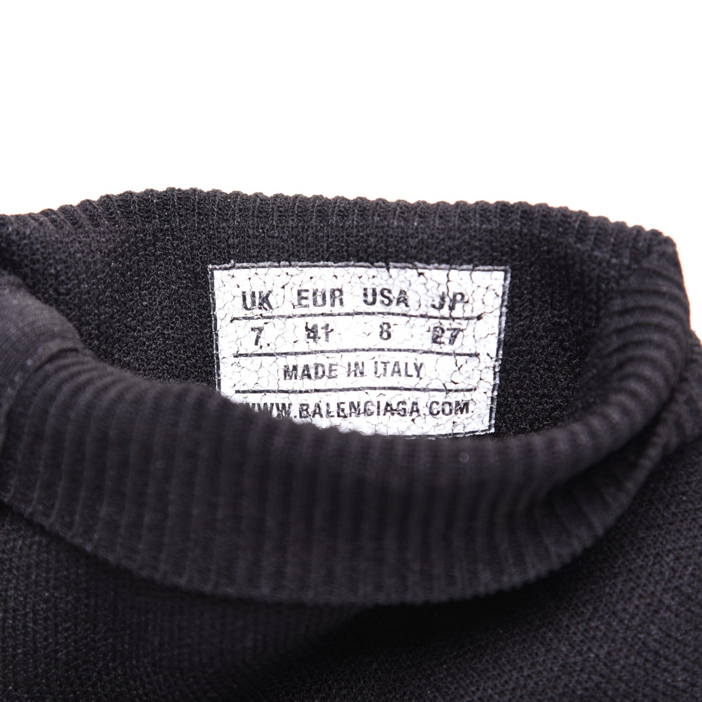 Neoprene Knit Mens Speed Sneakers 41 Black