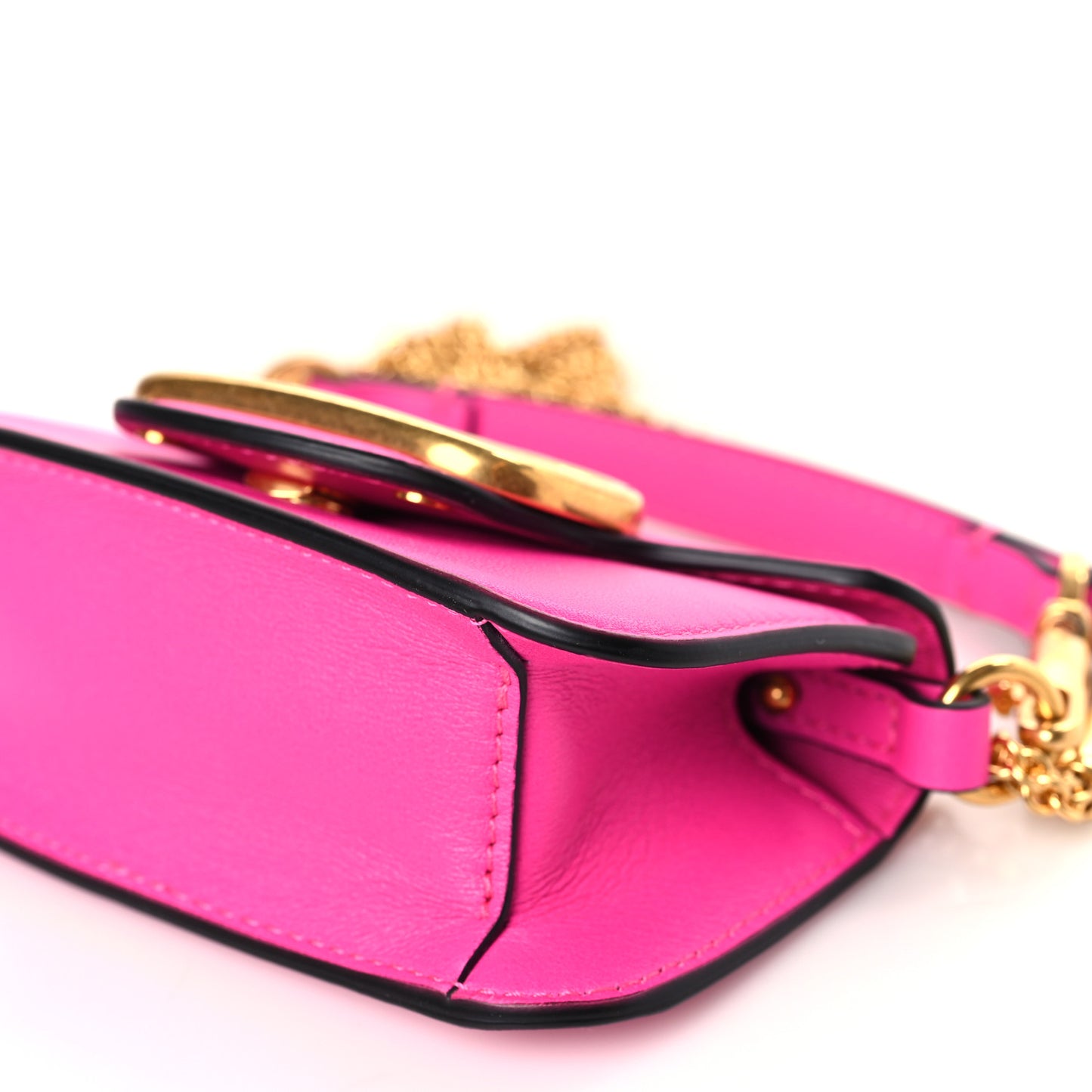 Calfskin Vlogo Micro Loco Shoulder Bag Pink PP