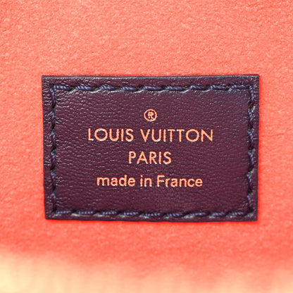 Louis Vuitton Lambskin Embossed Monogram LV Garden Coussin MM Navy Blue 8 of 11