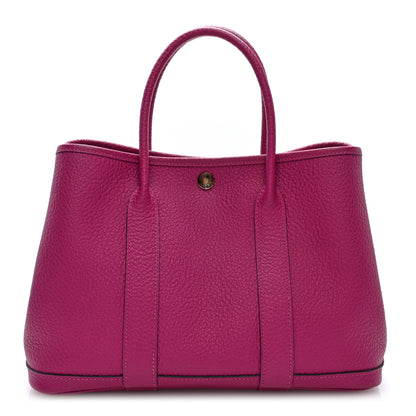Hermes Vache Country Garden Party 30 TPM Rose Pourpre 1 of 10
