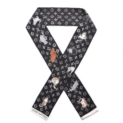 Louis Vuitton Silk Catogram Classic Bandeau Black 1 of 5