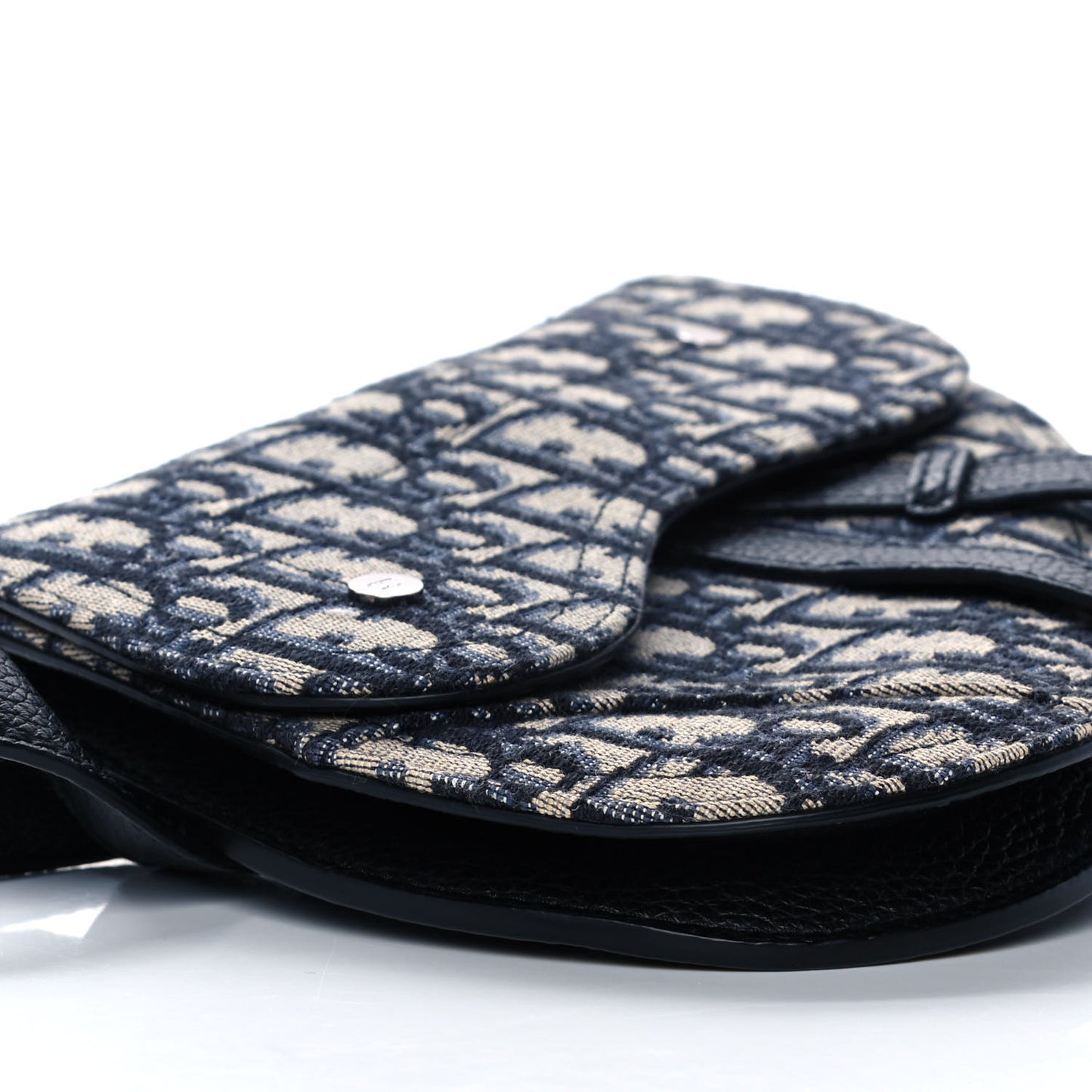 HOMME Oblique Saddle Belt Bag Blue