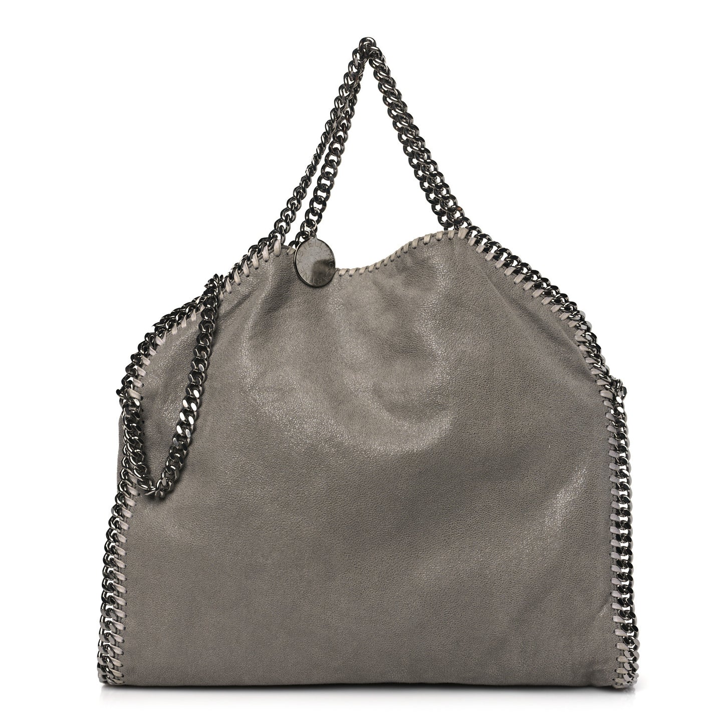Shaggy Deer Falabella Fold Over Tote Grey