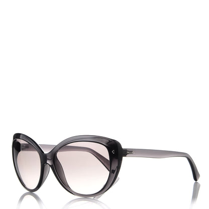 Prada Cat Eye Sunglasses SPR 16S Black Grey 1 of 6