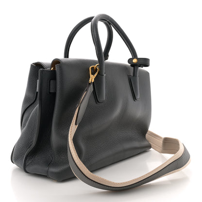 MCM Grained Calfskin Medium Milla Tote Phantom Grey 3 of 12