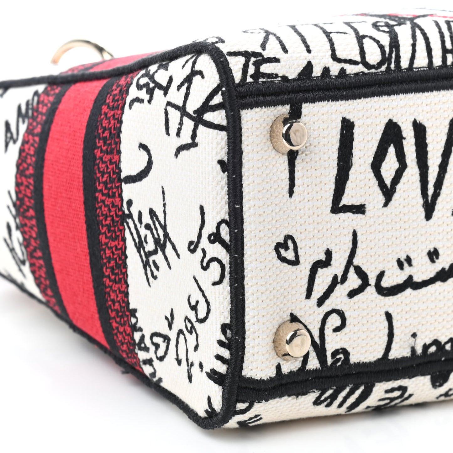 Canvas Medium DiorAmour Graffiti Lady D-Lite Latte