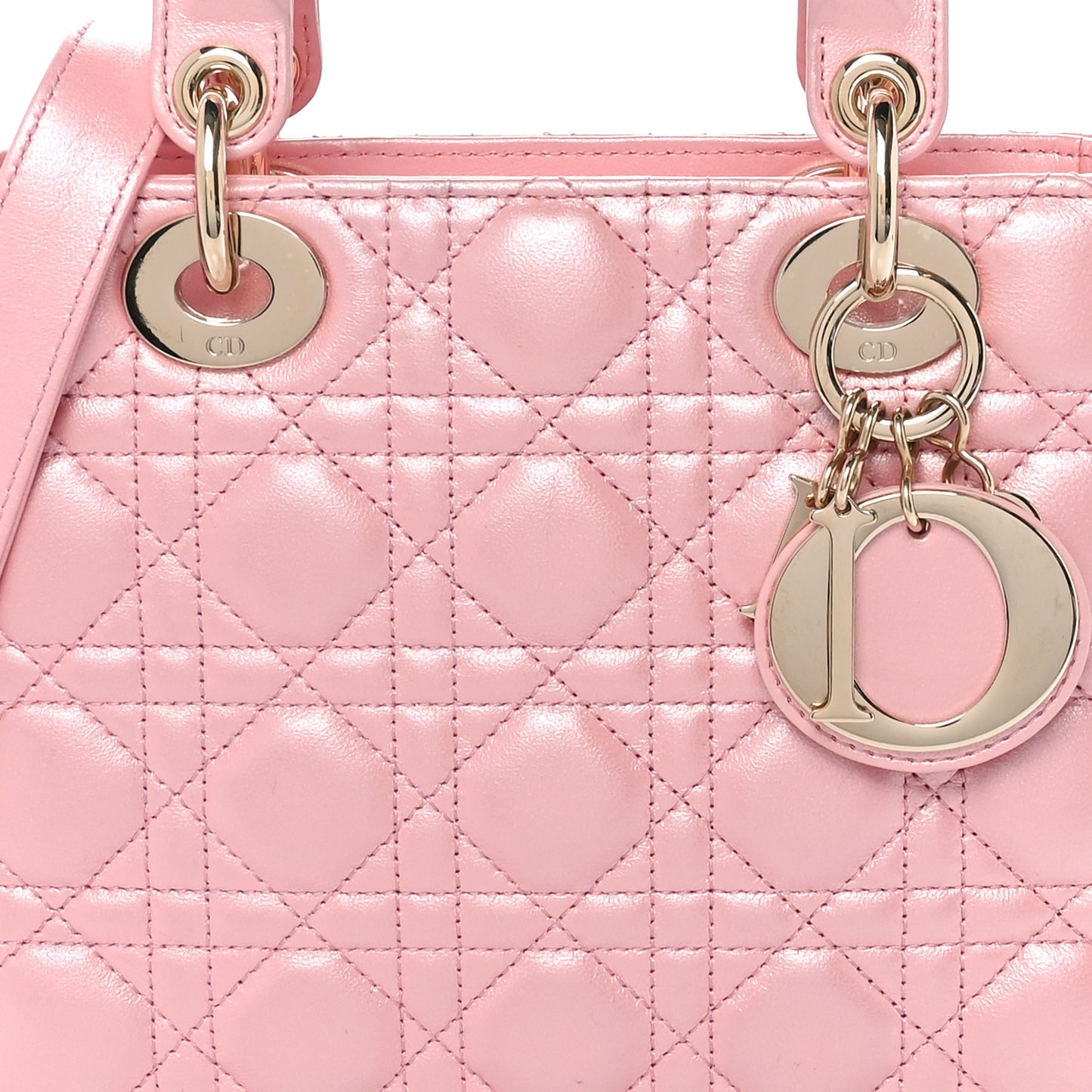 Lambskin Cannage Small My Lady Dior Pink